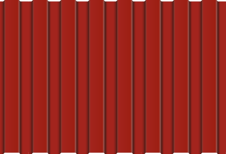 red corrugated metal texture