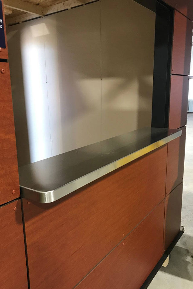 stainless countertop