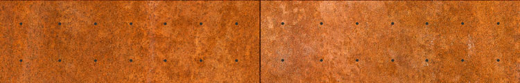 Rusted metal panel