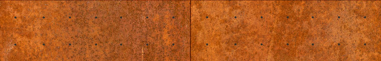 Rusted metal panel