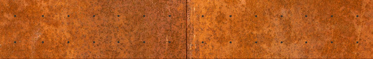Rusted metal panel